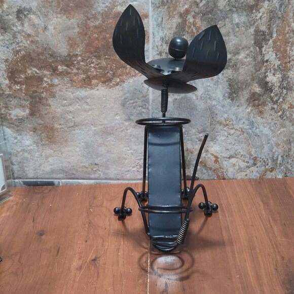 Metal Dog Wine Bottle Holder Floppy Eared Wagging Tail Decorative Puppy - Picture 5 of 12